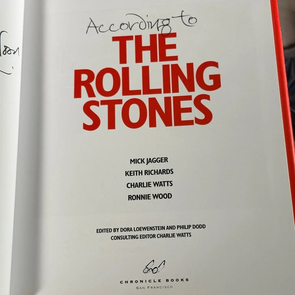 According to The Rolling Stones‎ Book Coffee Table Rock Music